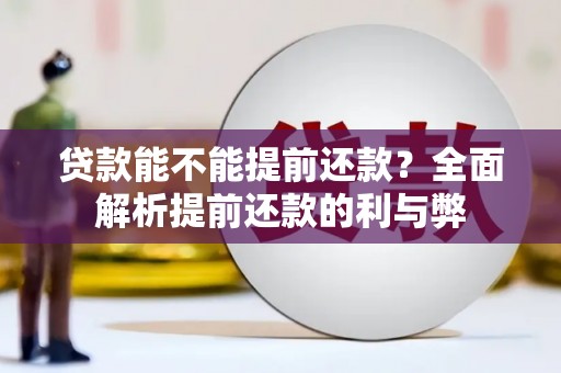 舒兰贷款能不能提前还款？全面解析提前还款的利与弊