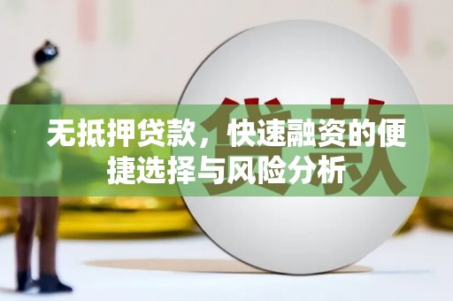 舒兰无抵押贷款，快速融资的便捷选择与风险分析