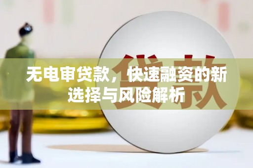 舒兰无电审贷款，快速融资的新选择与风险解析