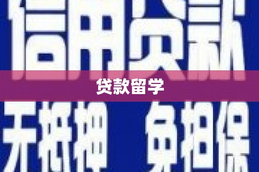 舒兰贷款留学