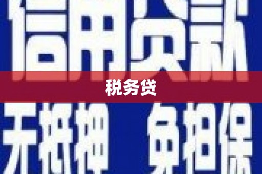 舒兰税务贷