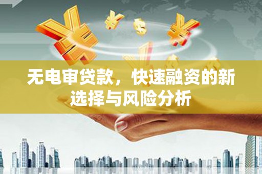 舒兰无电审贷款，快速融资的新选择与风险分析