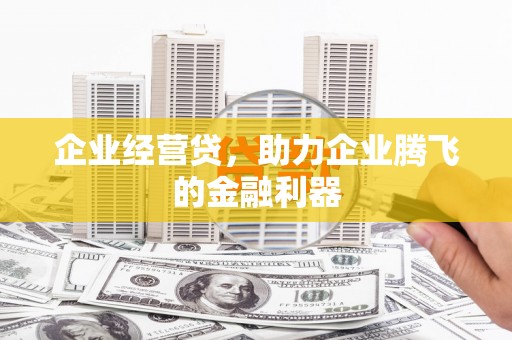 舒兰企业经营贷，助力企业腾飞的金融利器