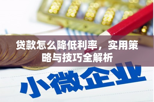 舒兰贷款怎么降低利率，实用策略与技巧全解析